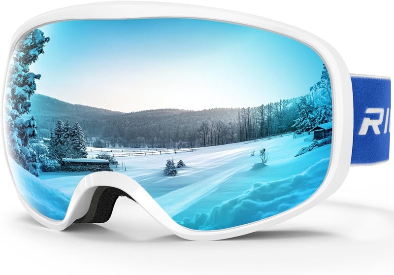 RIOROO Ski Goggles Snowboard Goggles for Men Women Adults Youth,Over Glasses OTG/100% UV Protection/Anti-fog/Wide Vision - Image 1